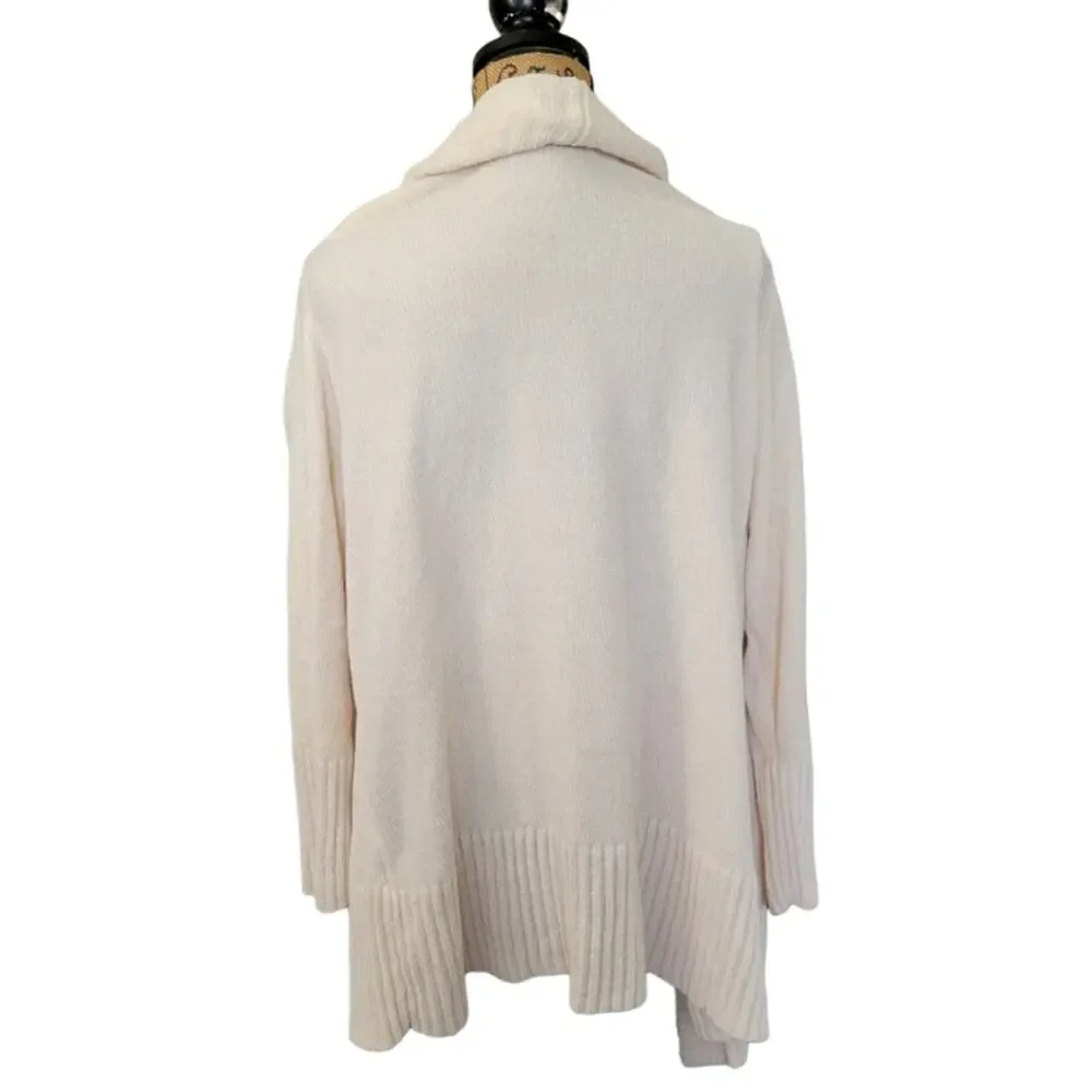 XXL Seven7 Cream Ivory Long Knit Cardigan Sweater